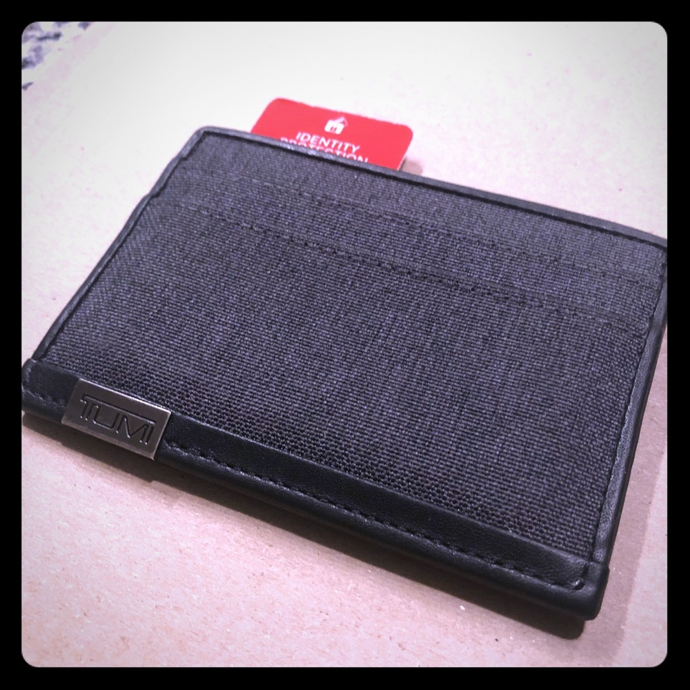 TUMI ID Lock Alpha Slim Card Case Wallet